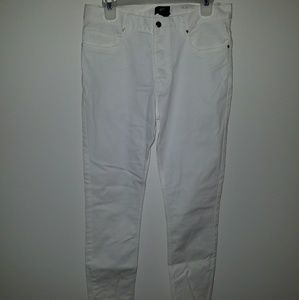 White, slim fit jeans